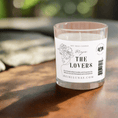 Load image into Gallery viewer, Reiki Lunas Lovers in Glass Candle - 10oz Intention Soy Wax - BLUMA