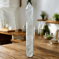 Load image into Gallery viewer, 7.22 KG Large Clear Quartz Tower w a wood stand - Reiki Lunas Shop
