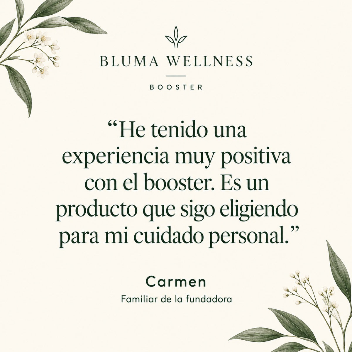 Bluma Wellness Booster — customer testimonial