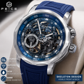 Load image into Gallery viewer, Blue Phantom Automatic Skeleton Watch
