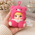 Load image into Gallery viewer, Nommi Pink Bear Plush Pendant Keychain-G-A
