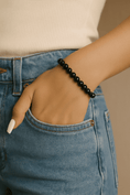 Load image into Gallery viewer, Black Tourmaline Energy Protection Bracelet - Crystal Healing Amulet - BLUMA Wellness
