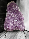 Load image into Gallery viewer, Natural Brazilian Amethyst Crystal Decor - Large Cluster - BLUMA Wellness

