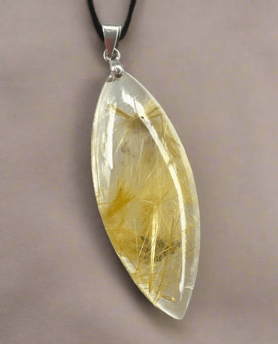 Rutile Pendant: S925 Silver Fashion Accessory - BLUMA